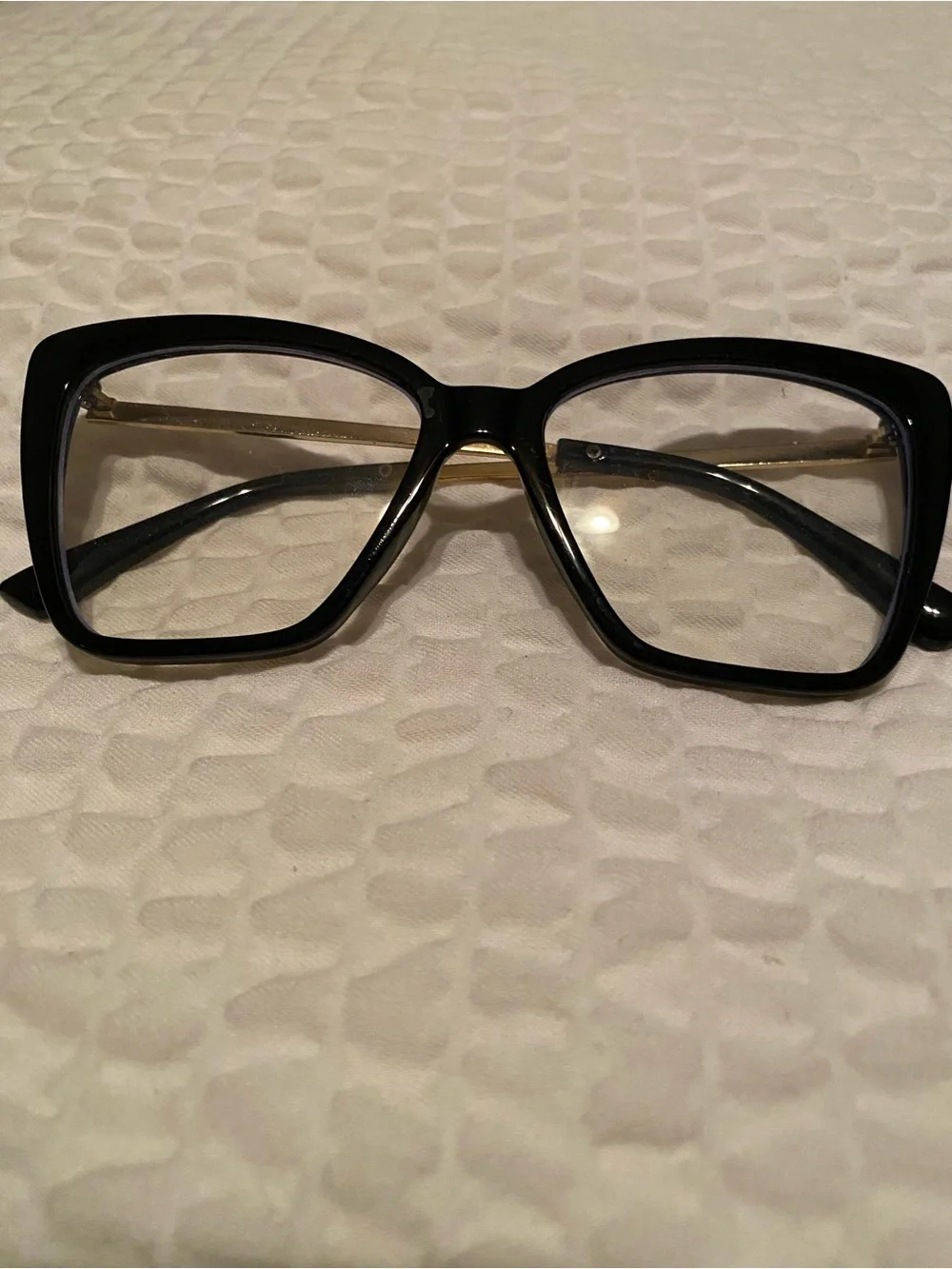 Classic Black Square Women's Fashion Eyeglasses